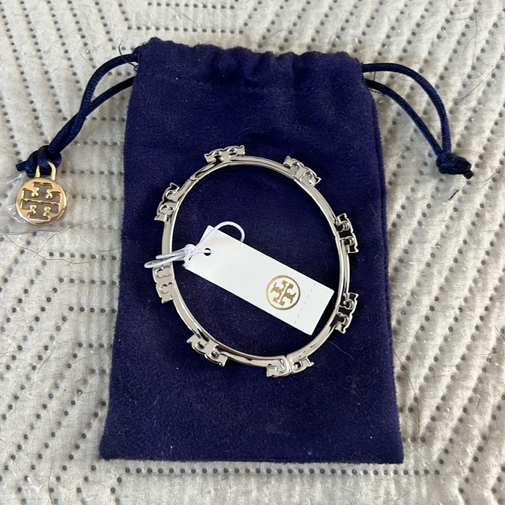 Tory Burch Silver Bangle